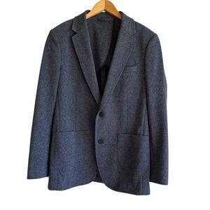 Artefact Mens Unstructured Knit Blazer Size M Heather Blue Preppy Office